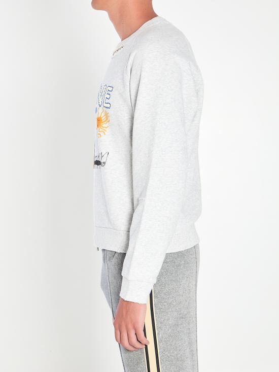 25FW 셀린느 코튼 플리스 레귤러 스웨트셔츠 RY0GW670Q GCA7 GREY - CELINE