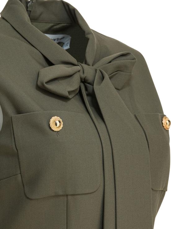 25FW 셀프 포트레이트 숏 원피스 PF25016SBG GREEN - SELF PORTRAIT