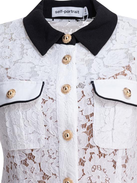 25FW 셀프 포트레이트 숏 원피스 PF25020SW WHITE - SELF PORTRAIT