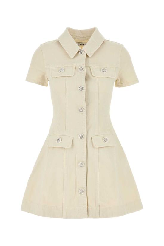 25FW 셀프 포트레이트 숏 원피스 PF25811SC CREAM IVORY