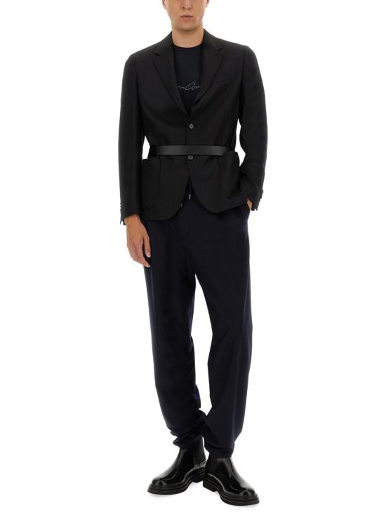 25FW 조르지오 아르마니 반팔 티셔츠 6GST56 SJP4ZUBSG BLUE - GIORGIO ARMANI