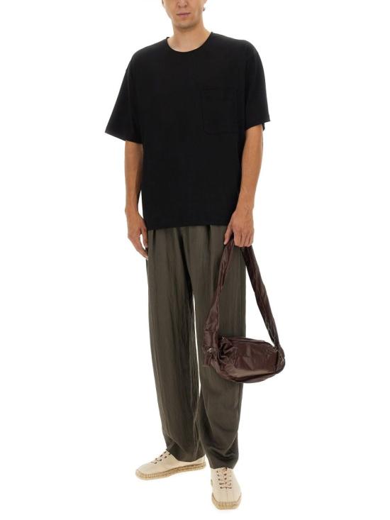 25FW 르메르 반팔 티셔츠 TO1457 LJ1043BK999 BLACK