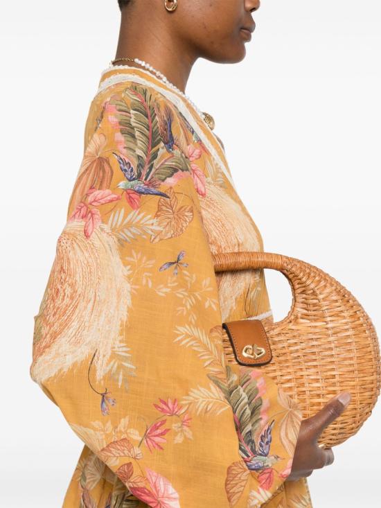 25FW 짐머만 숏 원피스 3245DSS253MTDPFL OCHRE - ZIMMERMANN