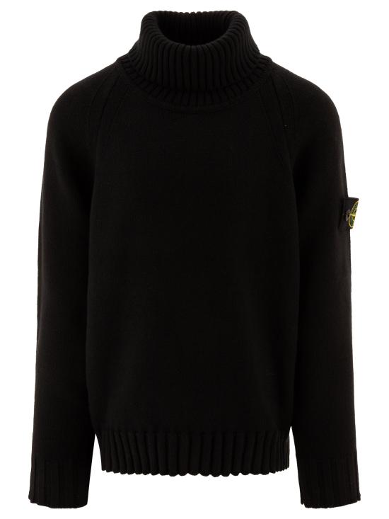 24FW [키즈] 스톤 아일랜드 터틀넥 니트 8116504A2V0029 BLACK