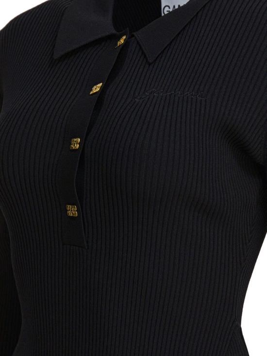 25FW 가니 미디 원피스 K2523099 BLACK - GANNI