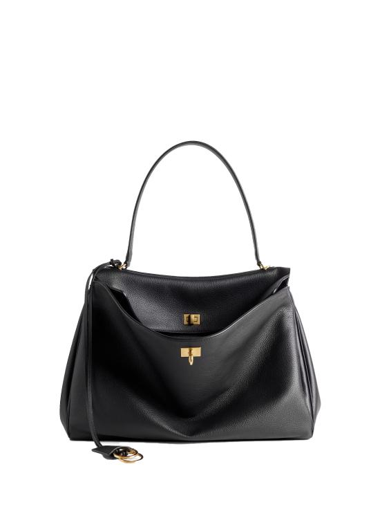 25FW 발렌시아가 로데오 라지 핸드백 7897442ABV5 1000 BLACK