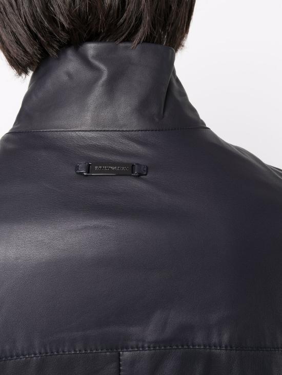 25FW 엠포리오 아르마니 가죽 자켓 01R55P01P54922 BLUE - EMPORIO ARMANI