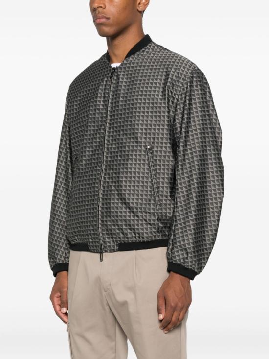 25FW 엠포리오 아르마니 봄버 자켓 EM003382AF18696FC227 BLACK - EMPORIO ARMANI