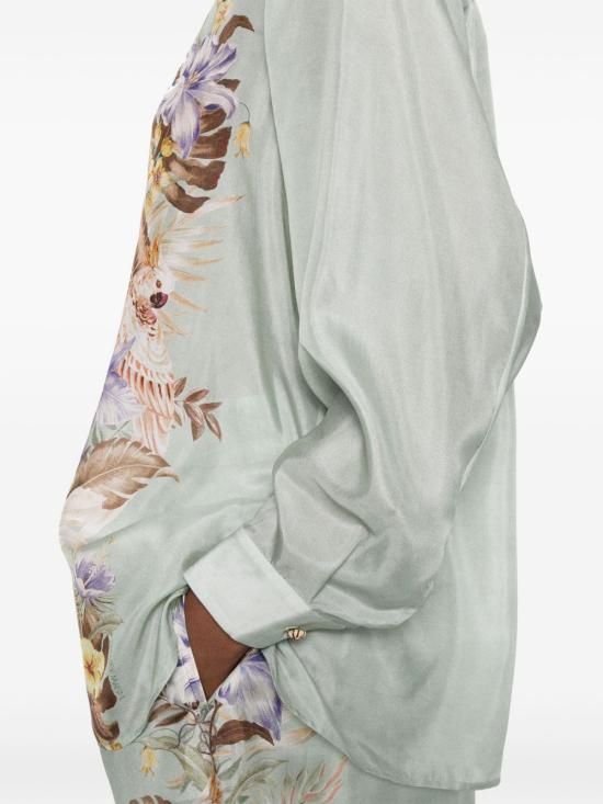 25FW 짐머만 블라우스 3523TSS254SGMTFL VERDE ACQUA - ZIMMERMANN