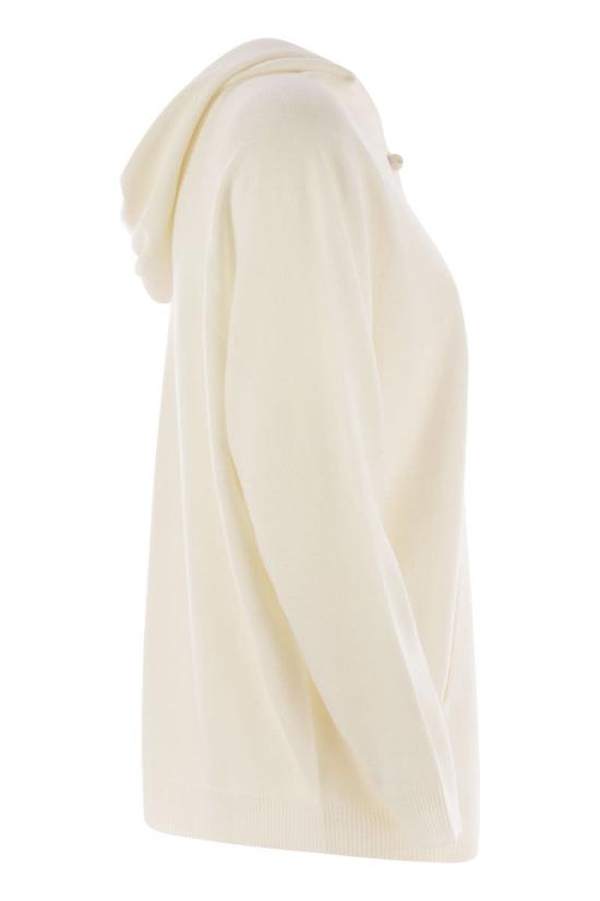 25FW 파비아나 필리피 후드 티셔츠 MAD215F046L517 25 WHITE - FABIANA FILIPPI