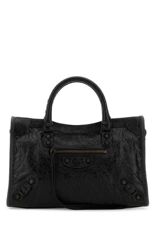 26SS 발렌시아가 르 시티 스몰 백 볼케닉 락 8114422ABEK 1000 BLACK