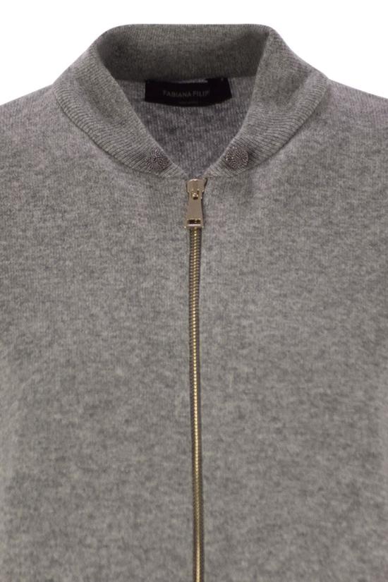 25FW 파비아나 필리피 봄버 자켓 MAD215F045L517 8132 GREY - FABIANA FILIPPI