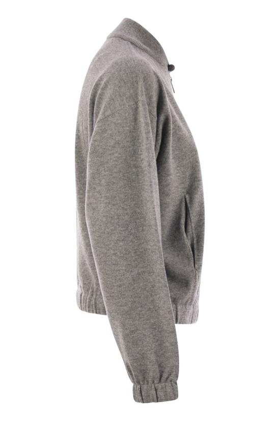 25FW 파비아나 필리피 봄버 자켓 MAD215F045L517 8132 GREY - FABIANA FILIPPI