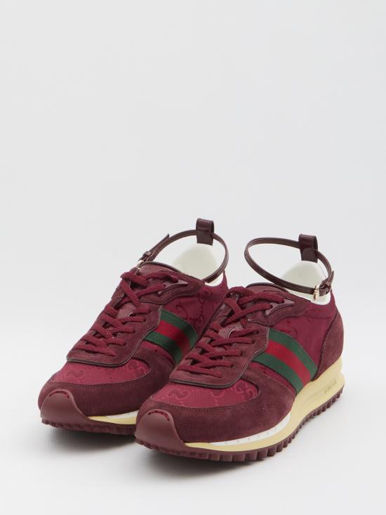 25FW 구찌 리모션 레이스업 스웨이드 스니커즈 832918AAEZM 6144 RED - GUCCI