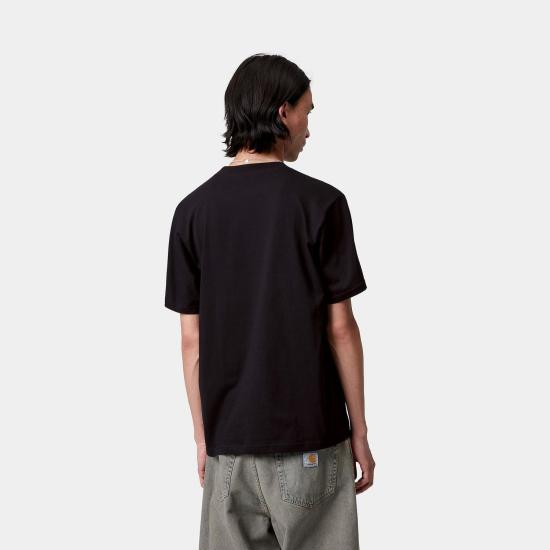 25FW 칼하트 WIP 반팔 티셔츠 I035205 89XX BLACKCHLK - CARHARTT WIP