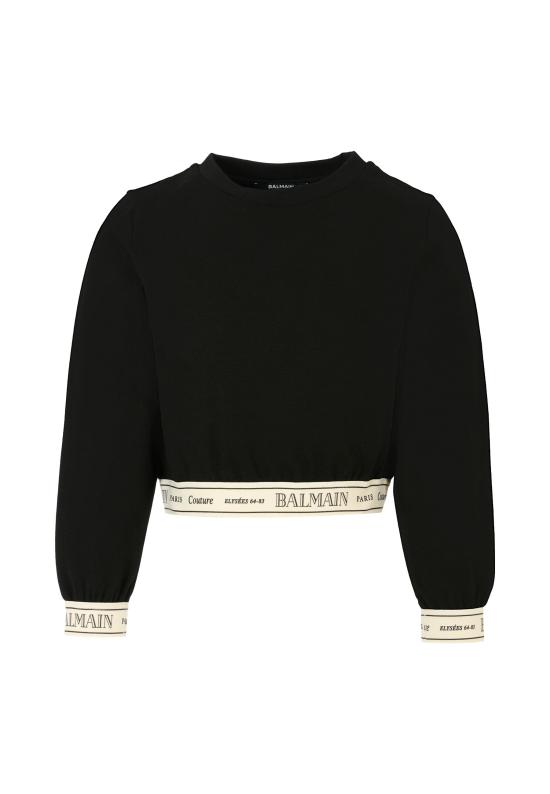 25FW [키즈] 발망 니트/스웻셔츠 BX4B90 J0371 930AV BLACK