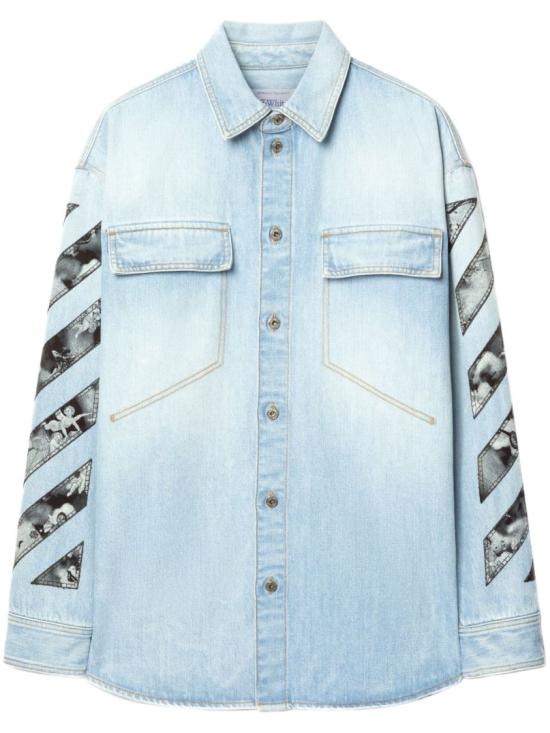 25SS 오프화이트 데님 자켓 OMYD05HS25DEN0014600 Blue