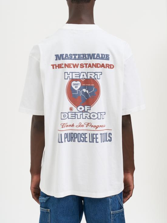 25FW 칼하트 WIP 반팔 티셔츠 MI0352090260 White - CARHARTT WIP