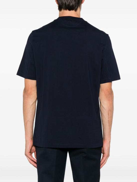 25FW 브루넬로 쿠치넬리 반팔 티셔츠 M0B138440 CD325 Blue - BRUNELLO CUCINELLI