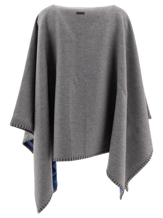 25SS 살바토레 페라가모 케이프 0779394 GREY - SALVATORE FERRAGAMO