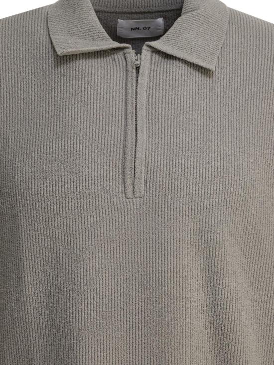 26SS 엔엔07 폴로 티셔츠 2526429634 DANNY ZIP POLO 6429FOG GREEN - NN07