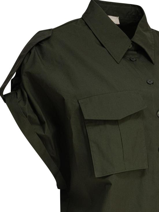 25SS 엘리 사브 블라우스 SH089NS25PO009 PALM SHADE GREEN - ELIE SAAB