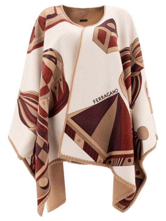 25SS 살바토레 페라가모 케이프 0779395 BEIGE - SALVATORE FERRAGAMO