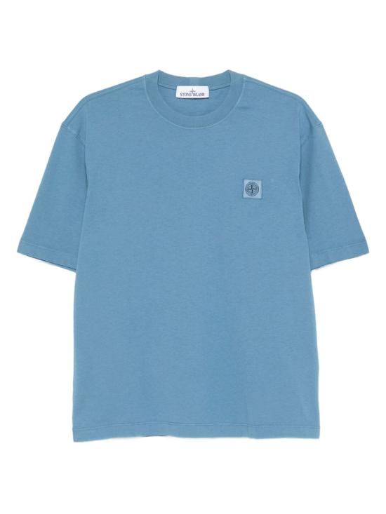 25FW 스톤 아일랜드 반팔 티셔츠 K2S152100025 S0115V0020 Blue