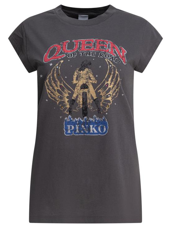 25SS 핑코 반팔 티셔츠 104603 A2DAI63 GREY