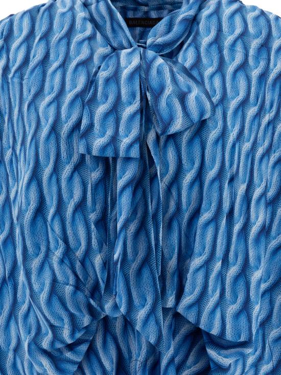 25SS 발렌시아가 원피스 814150 TRLB44011 BLUE - BALENCIAGA