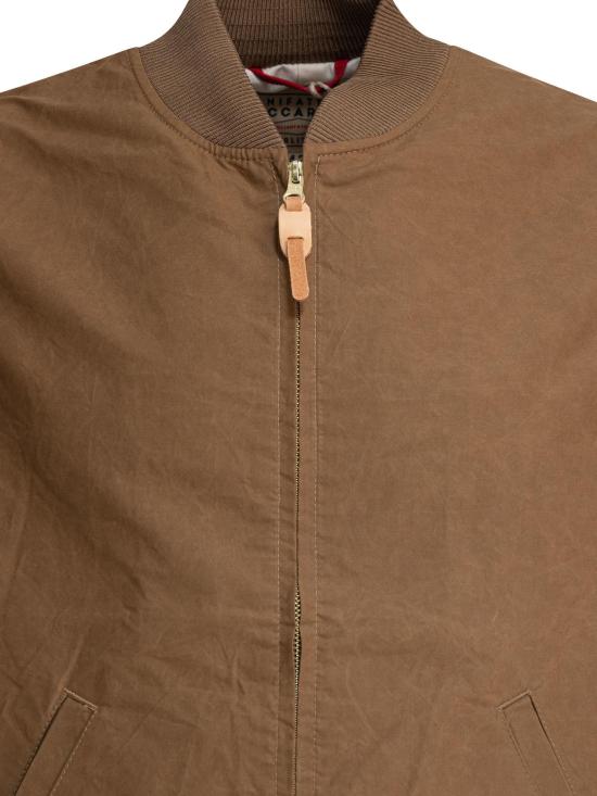 26SS 마니팟투라 체카렐리 봄버 자켓 6020 QP DARK TAN BROWN - MANIFATTURA CECCARELLI