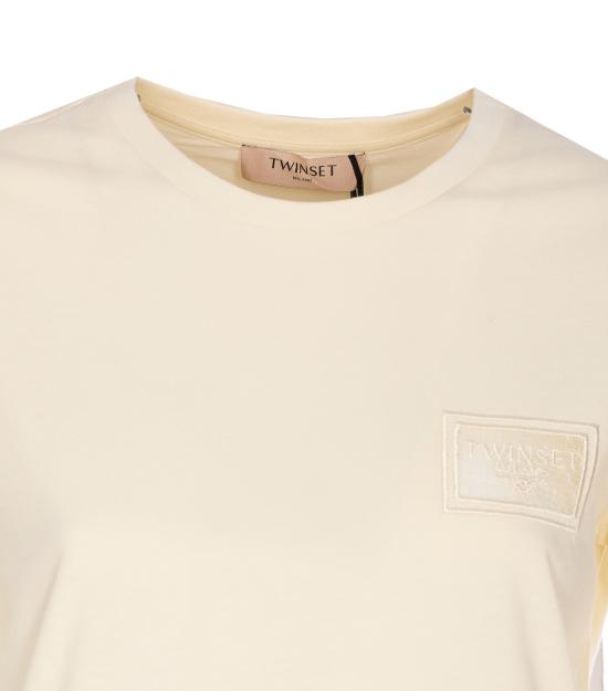 25FW 트윈셋 반팔 티셔츠 252TP2051 00059 White - TWINSET