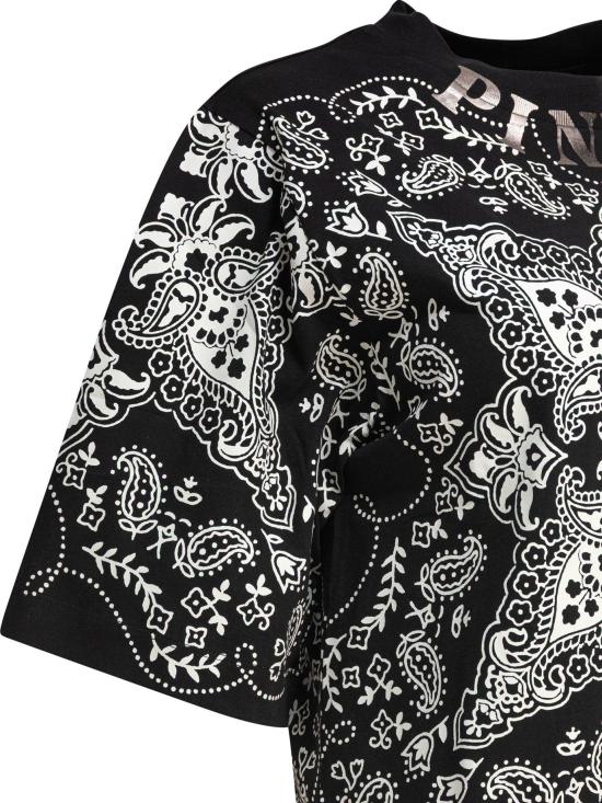 25SS 핑코 반팔 티셔츠 104604 A2CYZDI BLACK - PINKO