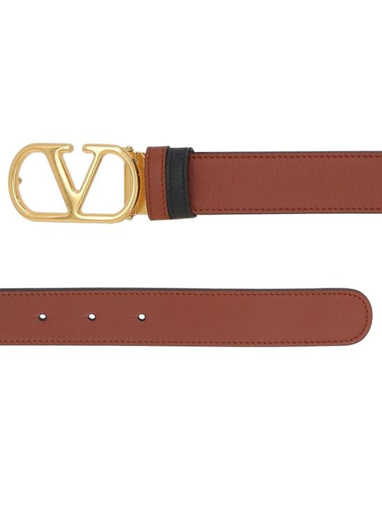 25FW 발렌티노 가라바니 가죽 벨트 7Y2T0SQ3 IYRDRN Caramel nero - VALENTINO GARAVANI