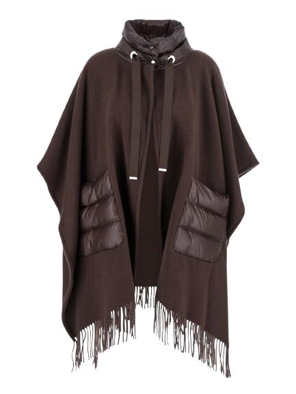 25FW 에르노 퀼티드 포켓 판초 GC00066DR 333958810 Fondente