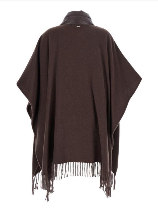 25FW 에르노 퀼티드 포켓 판초 GC00066DR 333958810 Fondente - HERNO