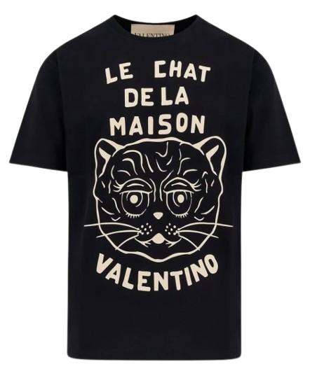 25FW 발렌티노 가라바니 반팔 티셔츠 7V3MG16P B329RA Nero burro