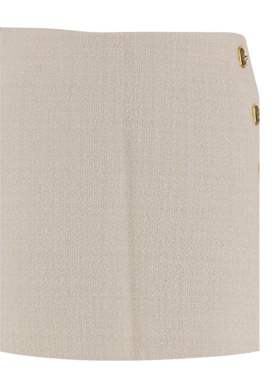 25FW 핑코 숏 스커트 FLAN105792 A2VJZ05 White - PINKO