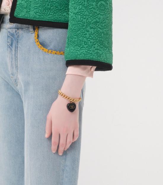 25FW 발렌티노 가라바니 팔찌 7W2J0AD4 MJP0RN Oro nero - VALENTINO GARAVANI