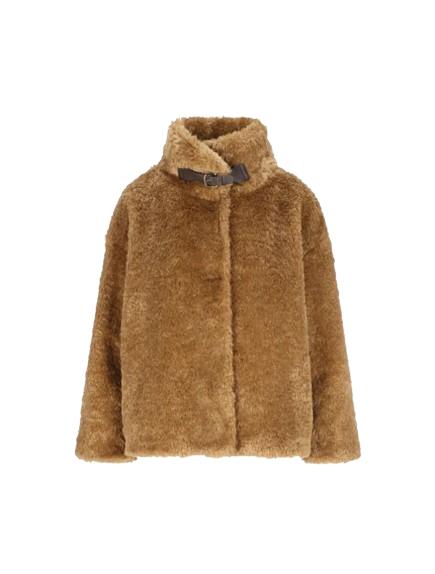 25FW 에르노 하이 카라 포우 퍼 코트 GI000331D 124212000 Sand