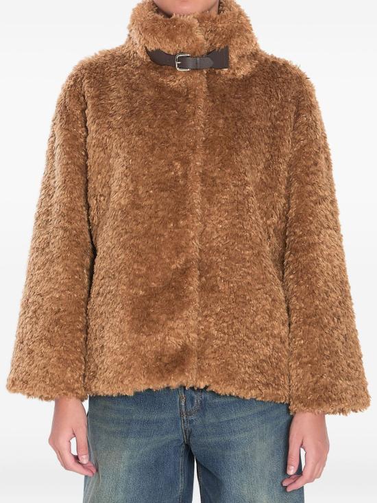 25FW 에르노 하이 카라 포우 퍼 코트 GI000331D 124212000 Sand - HERNO