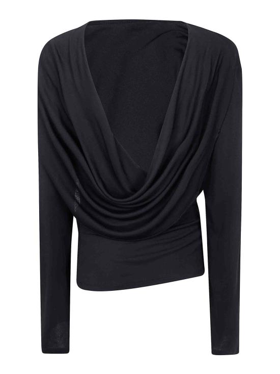  자크뮈스 긴팔 티셔츠 251TO1211026990 Black - JACQUEMUS