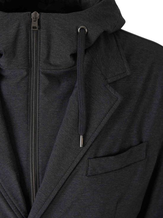 25FW 에르노 스트레치 컴포트 나일론 리조트 블레이저 GA00018UR 12742S9490 Anthracite - HERNO