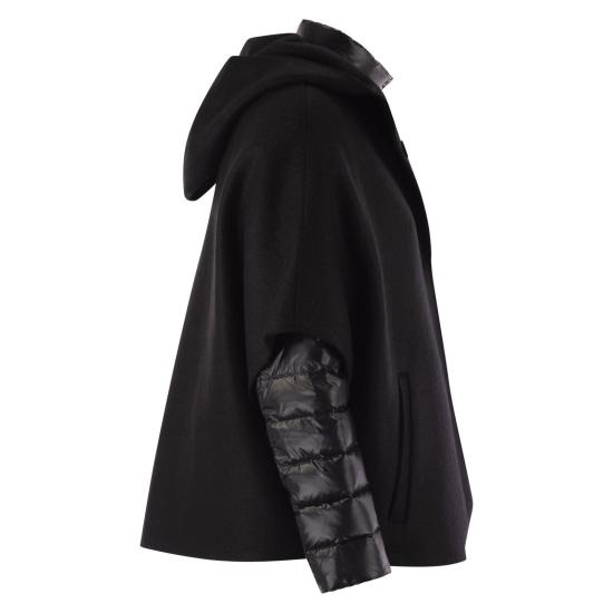 25FW 에르노 케이프 PI00154DR BLACK - HERNO