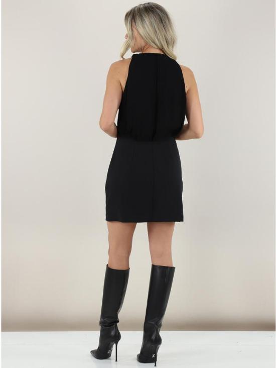 25FW 엘리자베타프랜치 숏 원피스 AB80856E2 110 Black - ELISABETTA FRANCHI