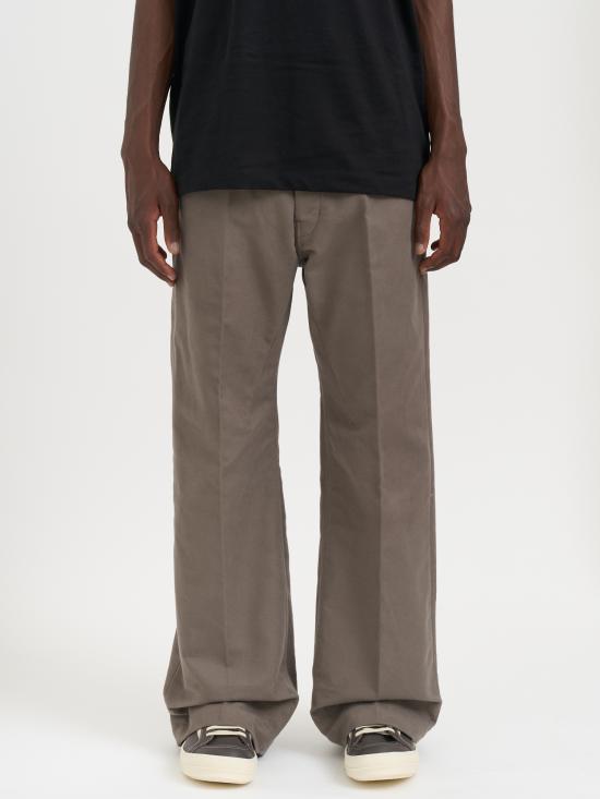 25FW 릭 오웬스 스트레이트 팬츠 MRU02E1333TB34 Grey