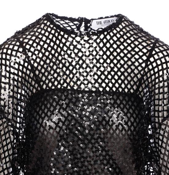 25FW 디 아티코 숏 원피스 251WCA00453 PLL009AA100 Black - THE ATTICO