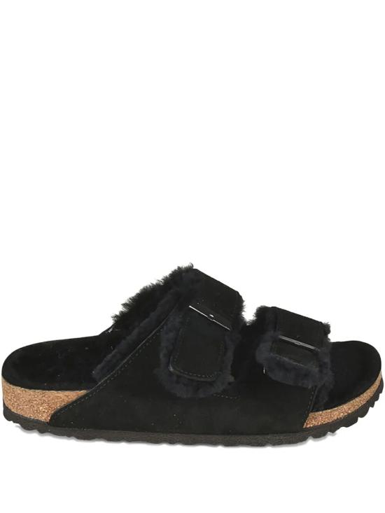 25FW 버켄스탁 아리조나 셔링 스웨이드 레더 752663 BLACK
