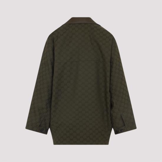 25FW 구찌 GG 캔버스 자켓 826626Z8B1O 3602 GREEN - GUCCI