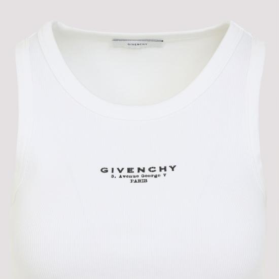 25FW 지방시 민소매 티셔츠 BW70FPP75N 100 WHITE - GIVENCHY
